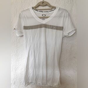 Oakley White Shirt Good Used Condition Large